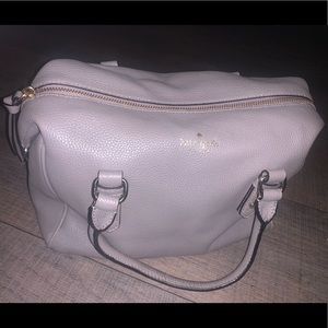 Kate Spade small gray duffle purse